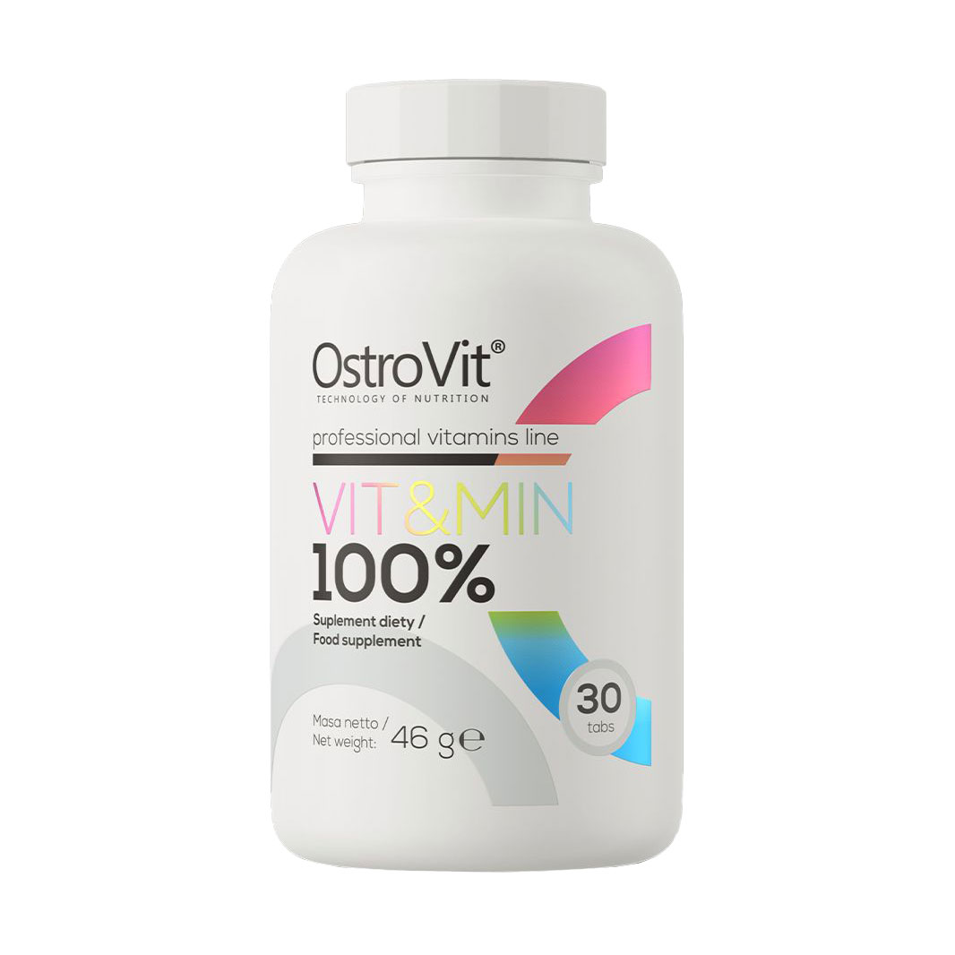 Вітамінно-мінеральний комплекс OstroVit Vit&amp;Min 100%, 30 таблеток